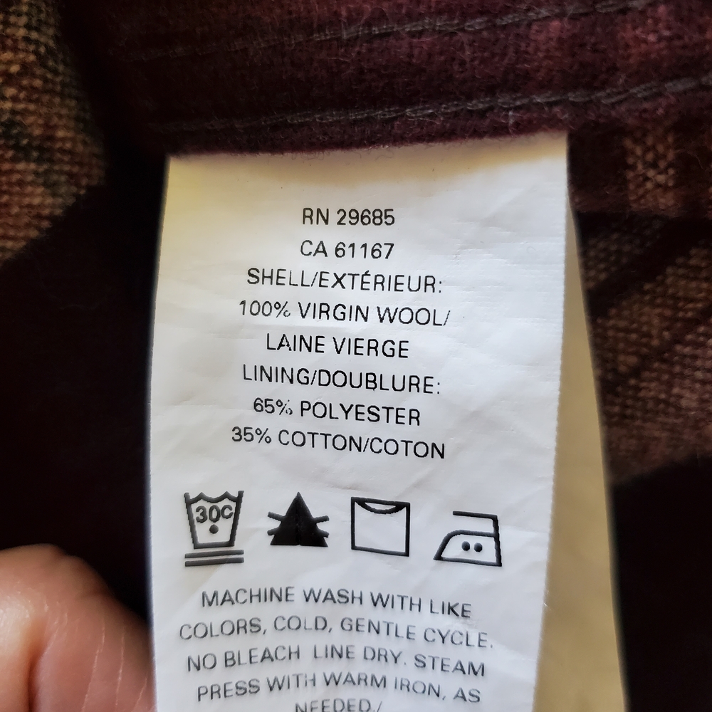 Pendleton Plaid 100% Virgin Wool Fitted Shirt. Si… - image 7